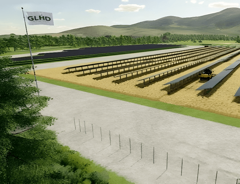 Map champ de blé photovoltaique